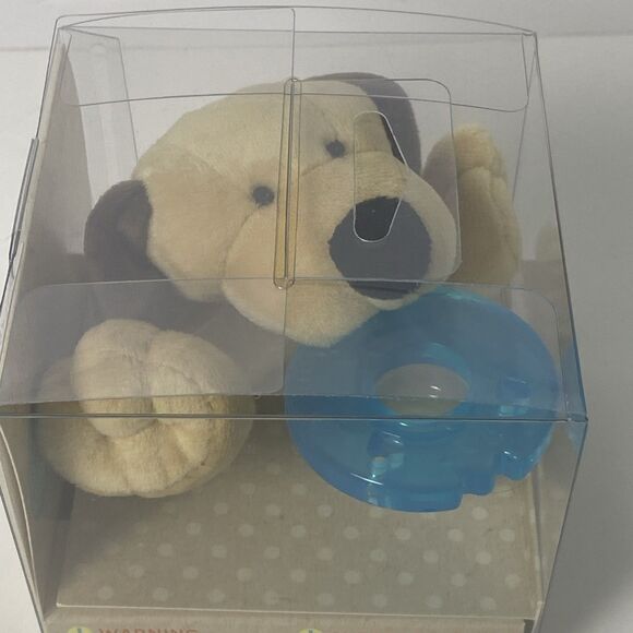 Wubbanub Infant Silicone Blue Pacifier Brown Puppy Plush BPA Latex Free New NIB - Picture 4 of 7